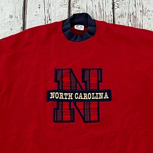 Vintage North Carolina Travel Tourism Vacation Destination 1980s Sweatshirt - Picture 3 of 4